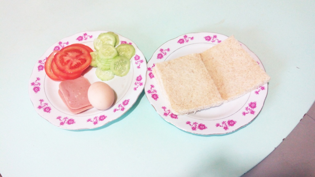 火腿芝士蛋三文治