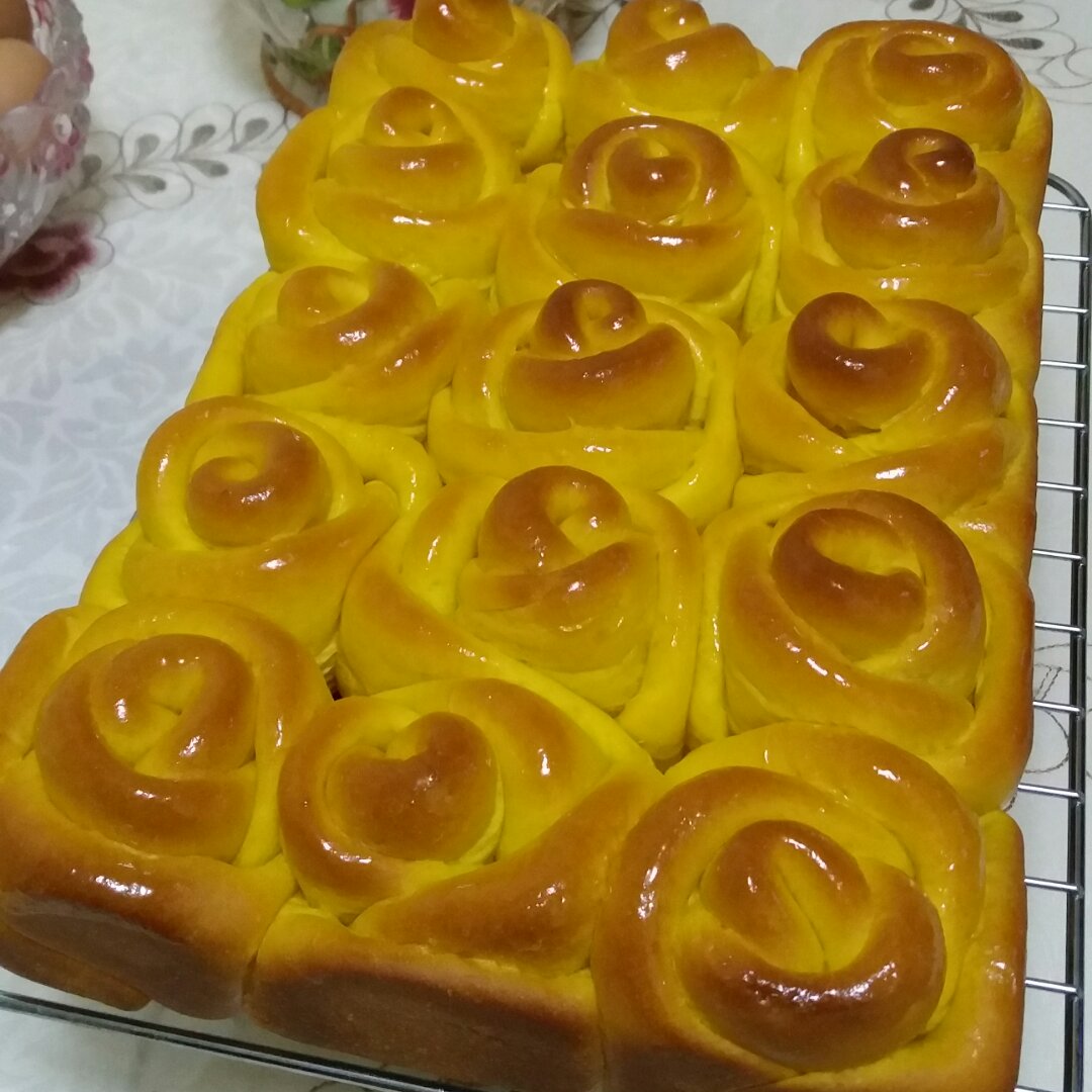 玫瑰花面包