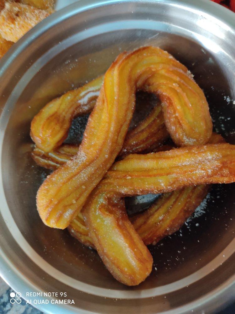 西班牙小油条吉事果churro(两样吃法简单好吃)