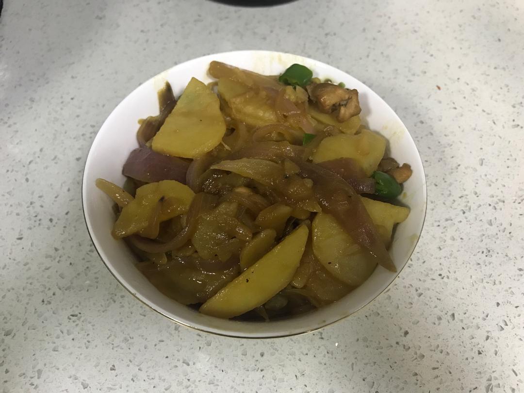 洋葱炒土豆