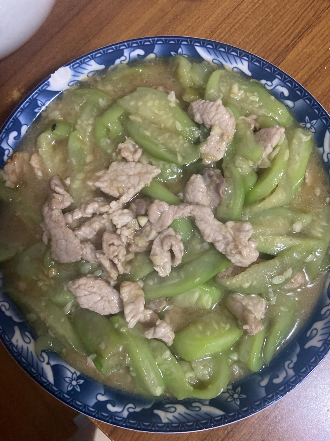 家常丝瓜炒肉