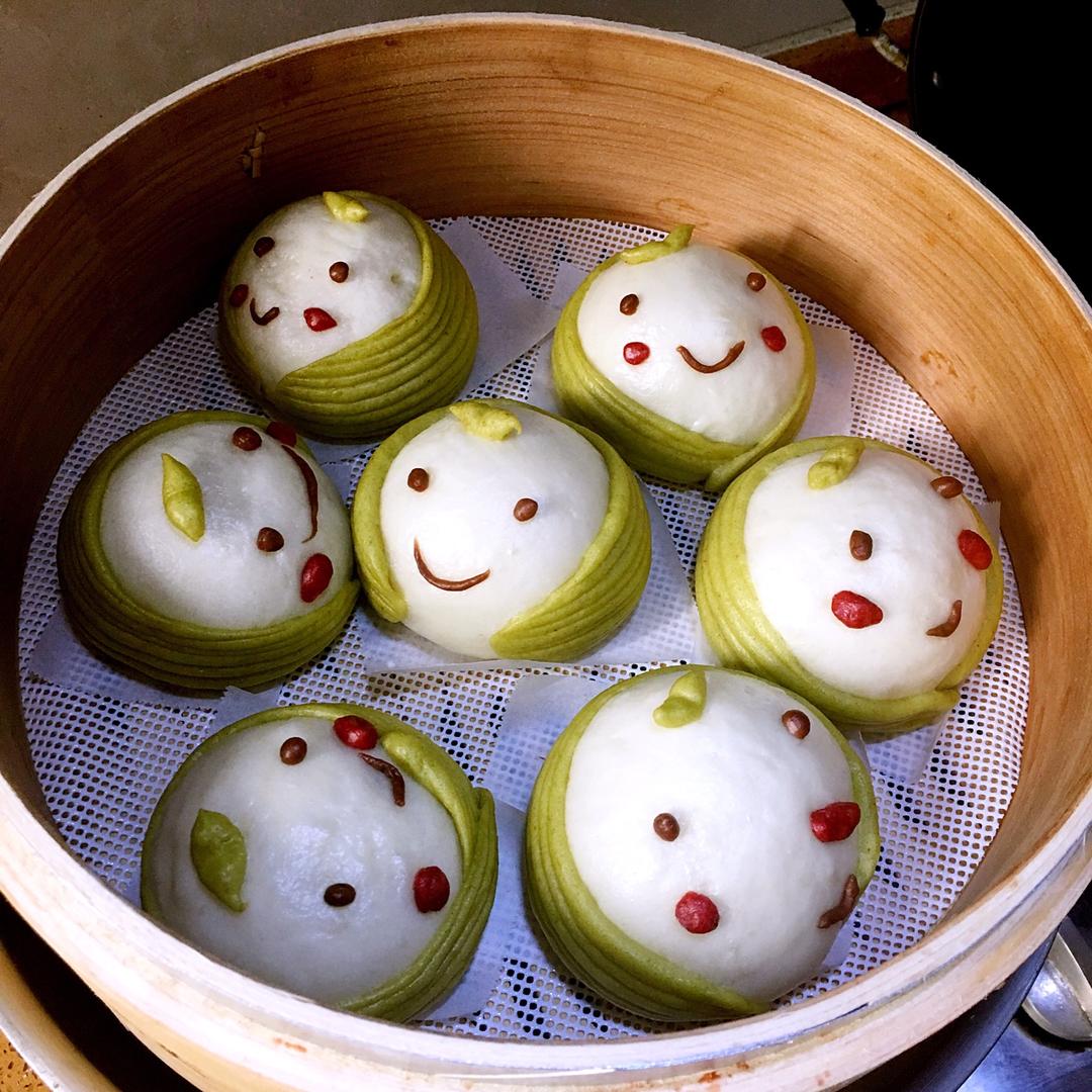 小萍呀xp做的长草颜团子粽馒头