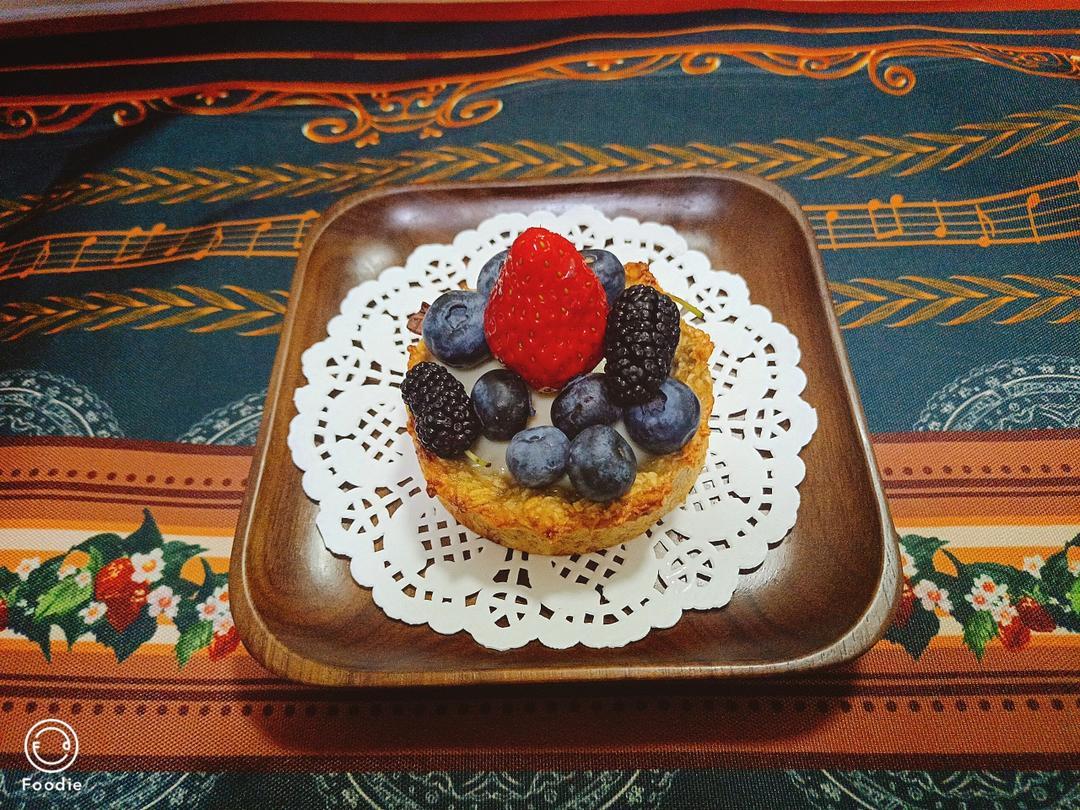 低卡 水果杏仁牛奶燕麦挞塔