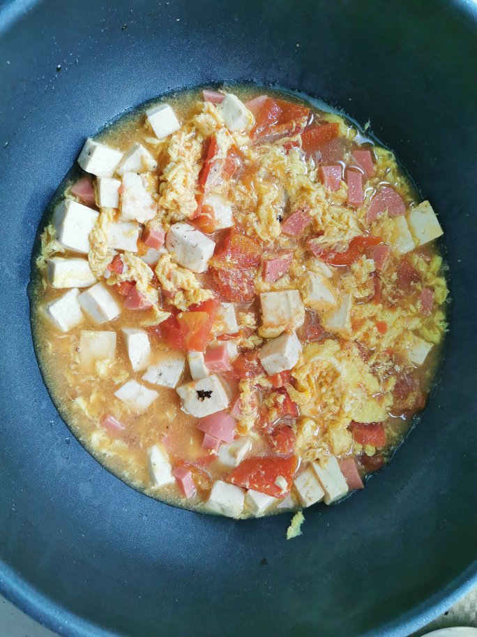 鲜掉牙的番茄豆腐鸡蛋汤🍅（低脂健康）