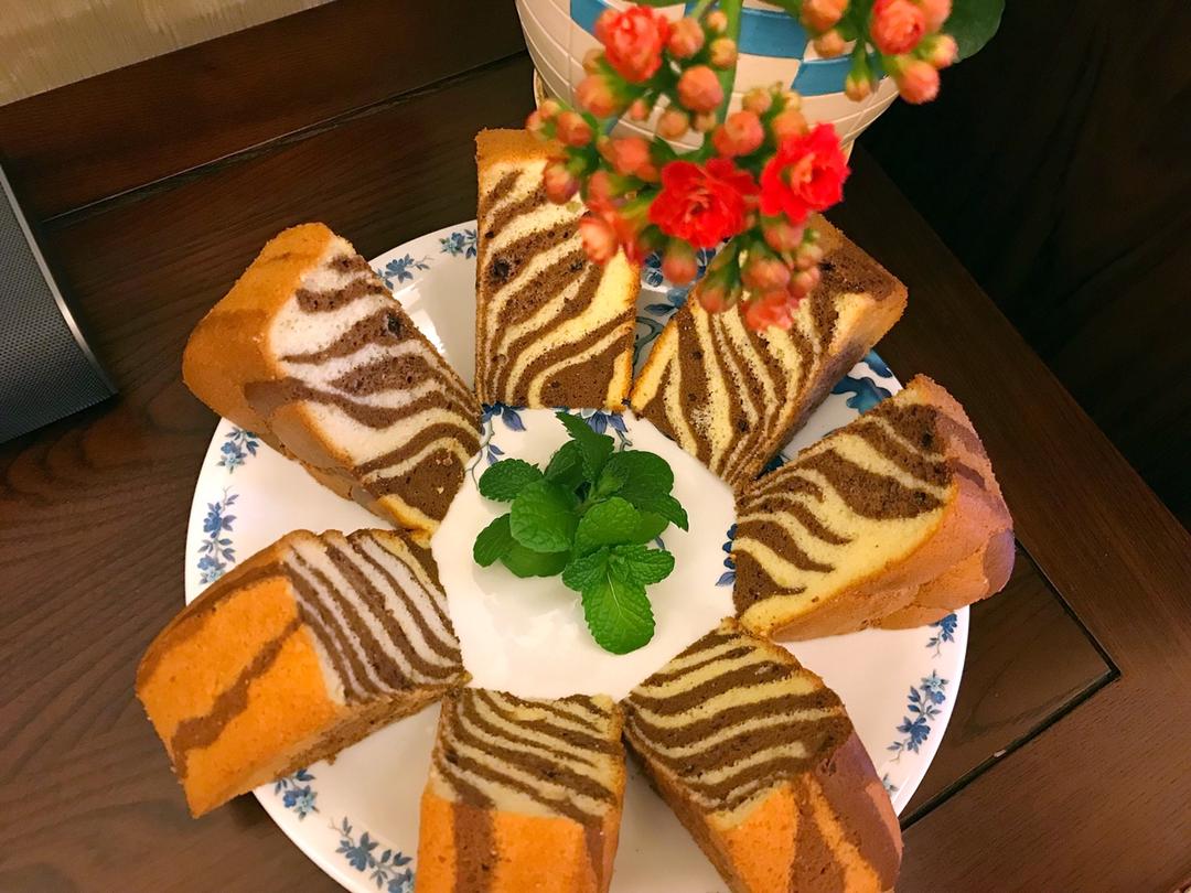 斑马纹酸奶蛋糕