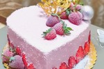 高颜值又可爱的草莓心形蛋糕