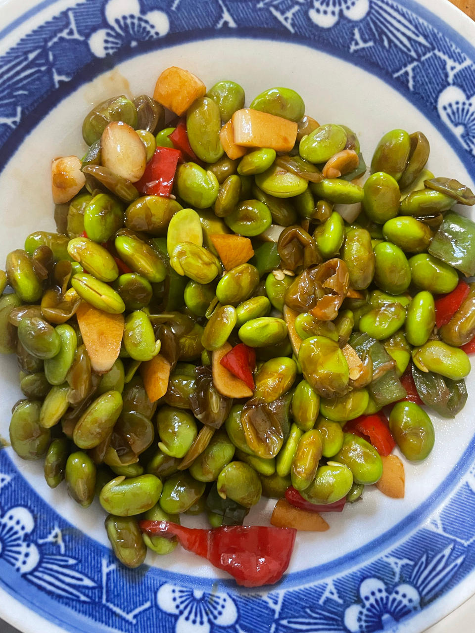 爆炒蒜泥毛豆子超级简单的做法💯好吃