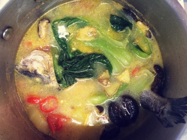 豆浆煮鲤鱼