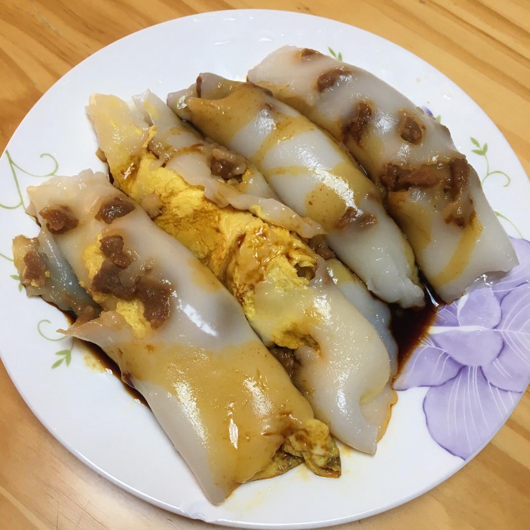 菜心牛肉肠粉