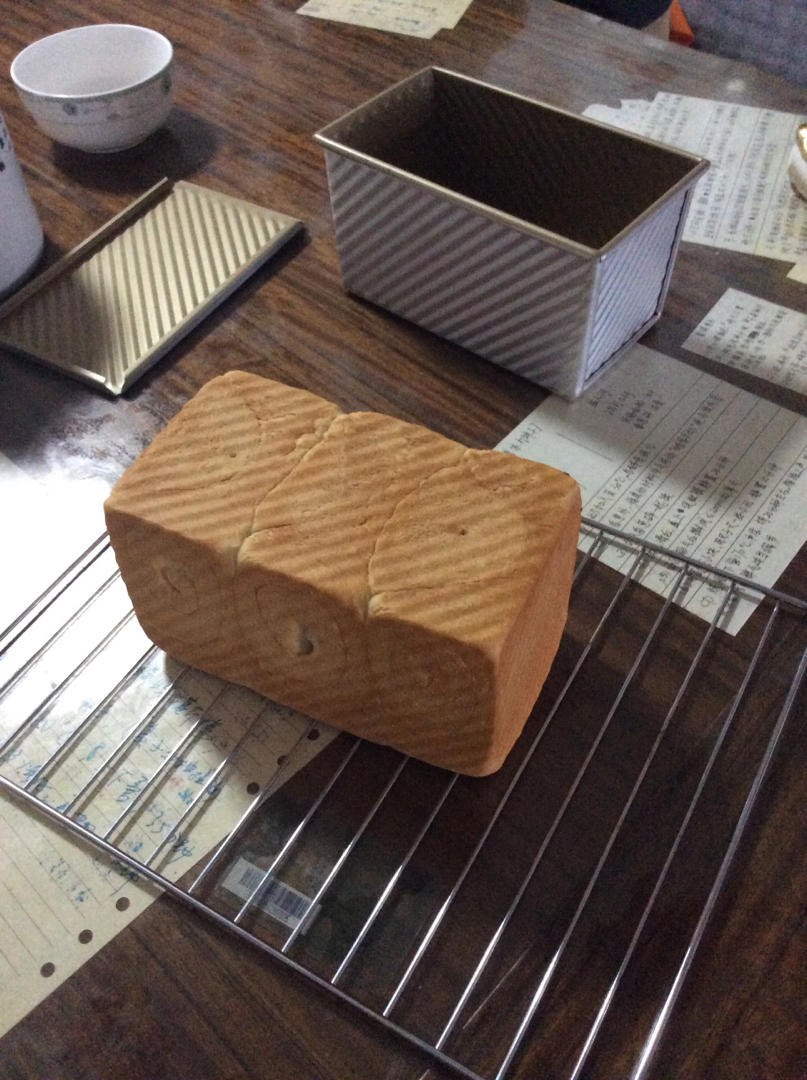 一次发酵纯奶手撕吐司面包（防止面团温度高的方法）B55