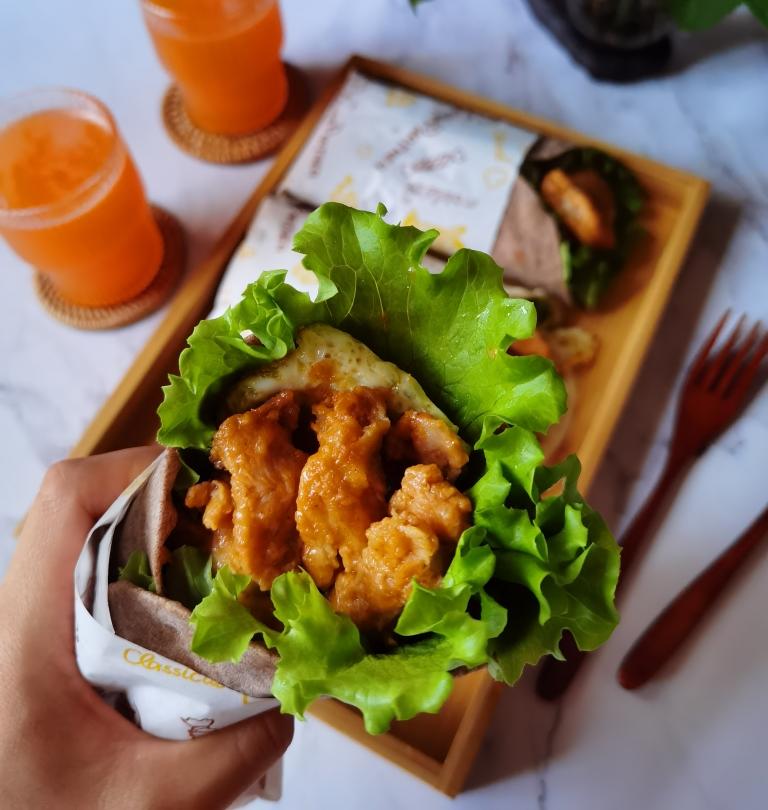 🔥💯黑全麦鸡肉卷  （内附卷饼做法）的做法 步骤12