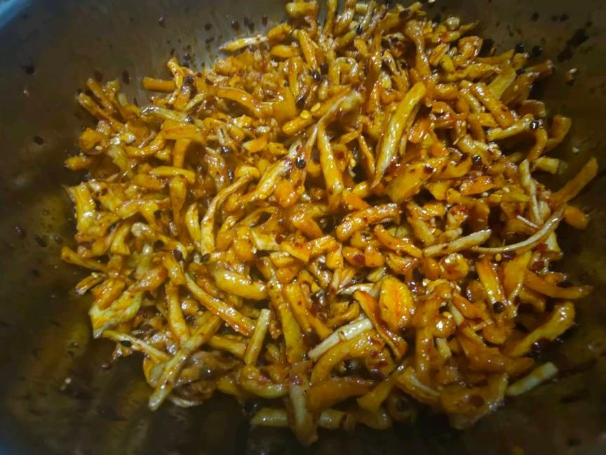 美味的香辣萝卜干