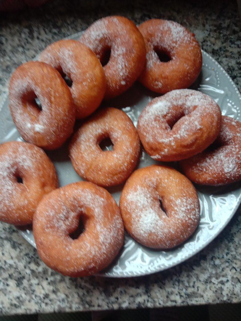 吃货的快乐abc做的超级好吃的油炸甜甜圈
