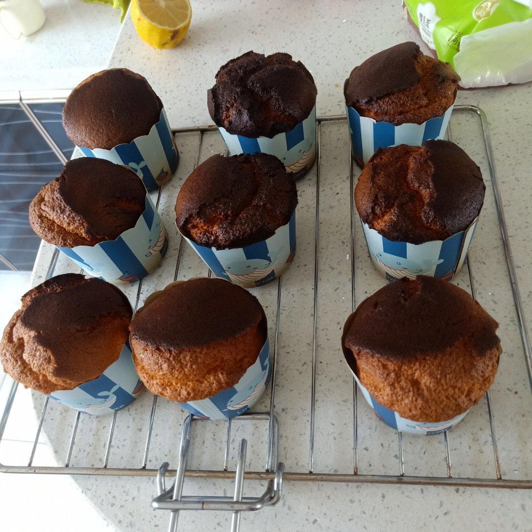 纸杯蛋糕 8寸戚风蛋糕的量