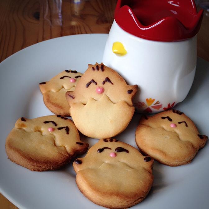 卡通小鸡饼干