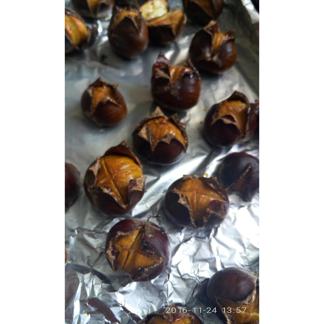 烤箱版糖炒栗子