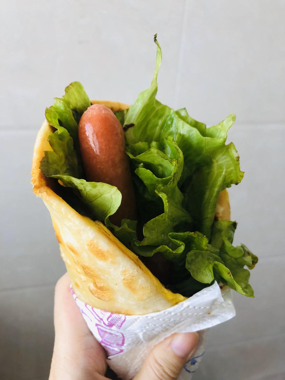 超级快手鸡蛋灌饼（多做些冷冻，再也不用买手抓饼了）