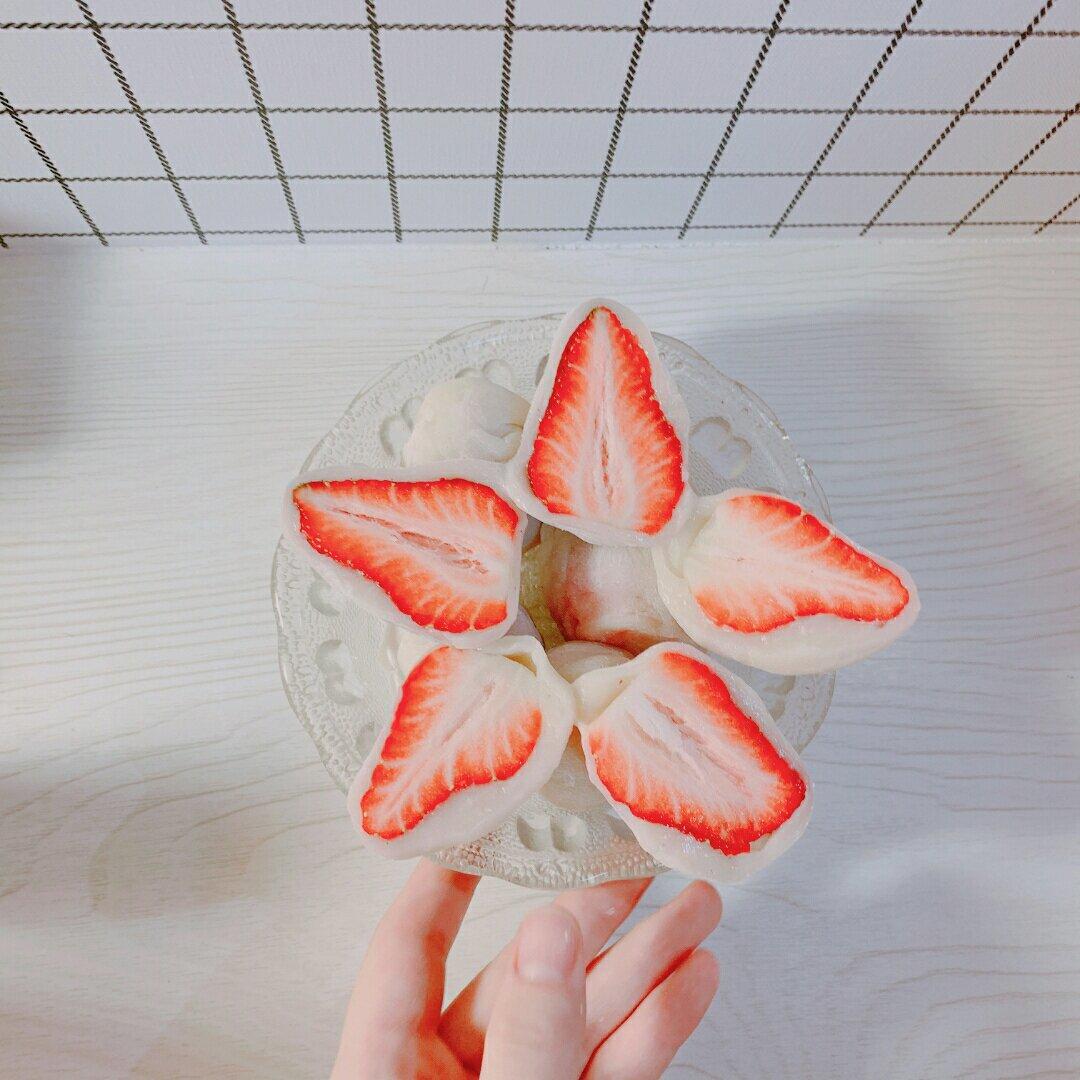 糯叽叽的草莓大福（超简单）