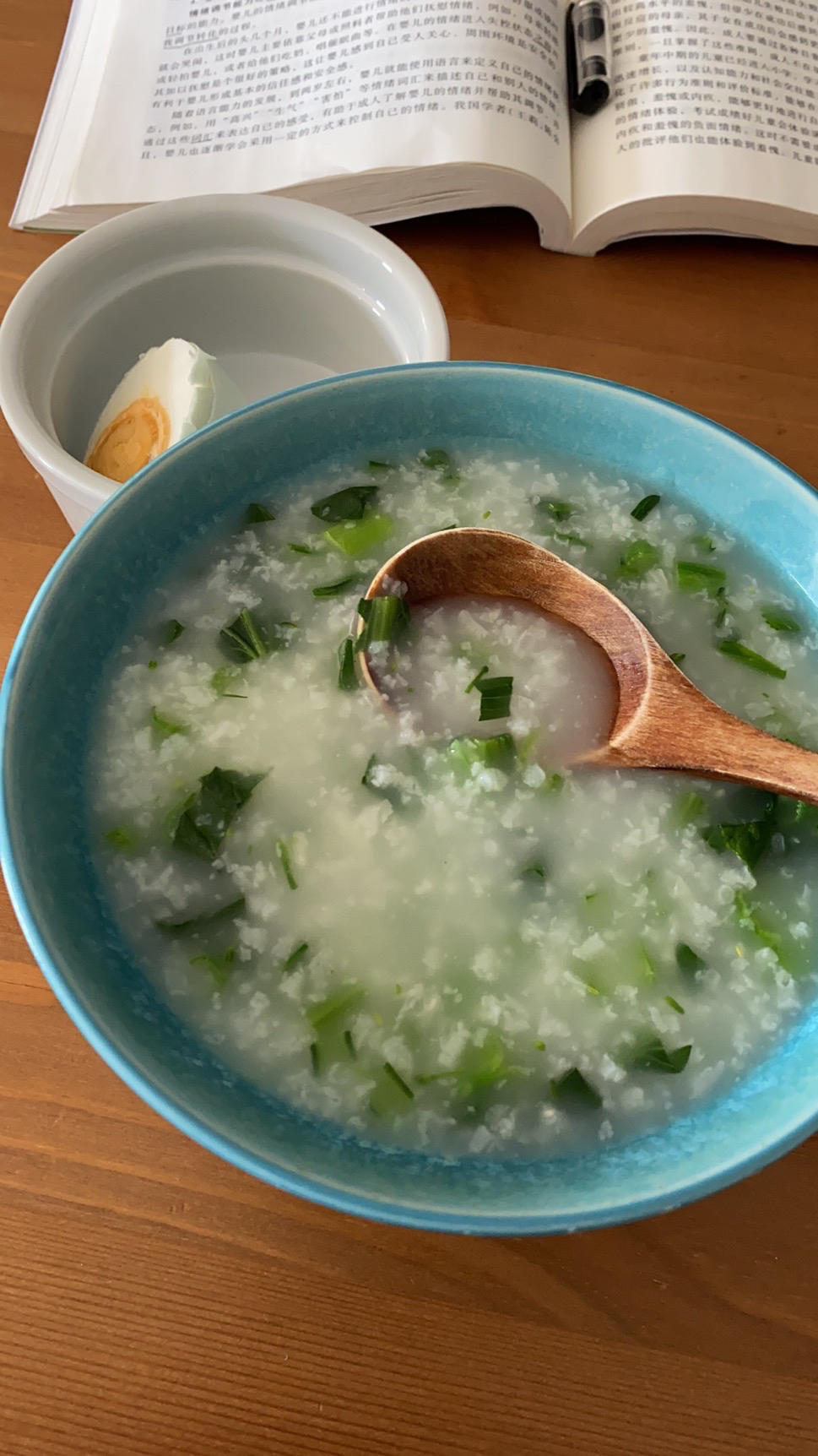 十五分钟快手之美味蘑菇青菜粥(附5分钟电饭煲电压力锅更快捷方法)