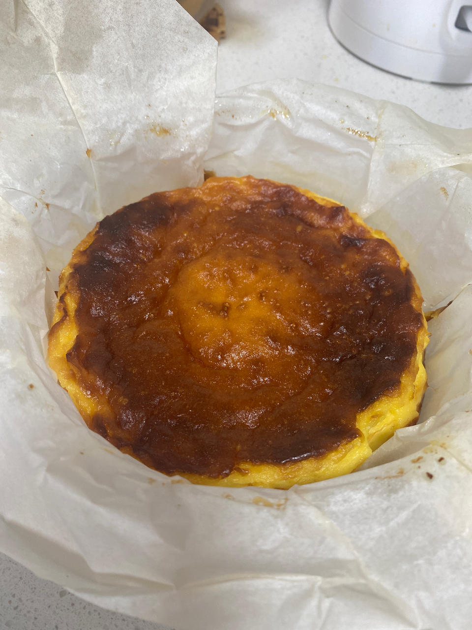 小山进公开食谱-使用大量牛奶，无淡奶油的巴斯克乳酪蛋糕