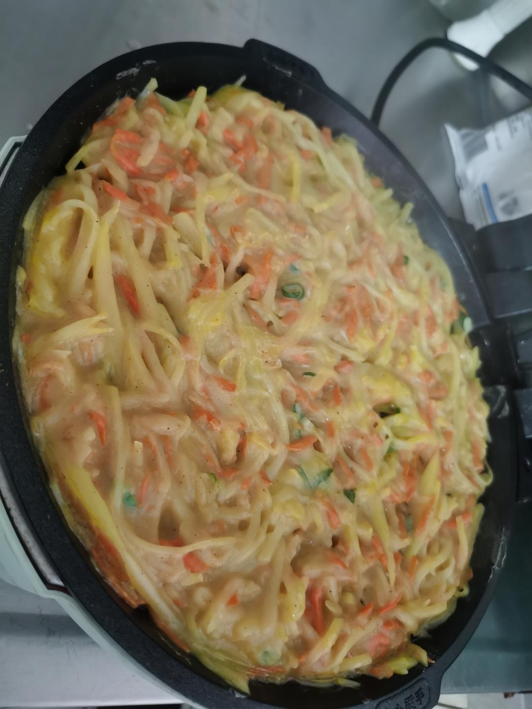 土豆饼(土豆胡萝卜丝饼)