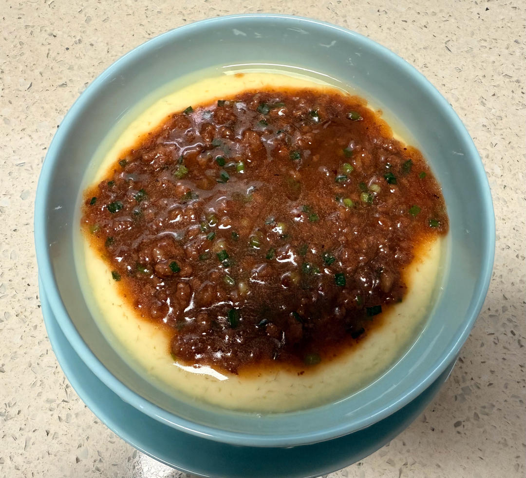 比布丁还要嫩！巨好吃又营养的肉末水蒸蛋