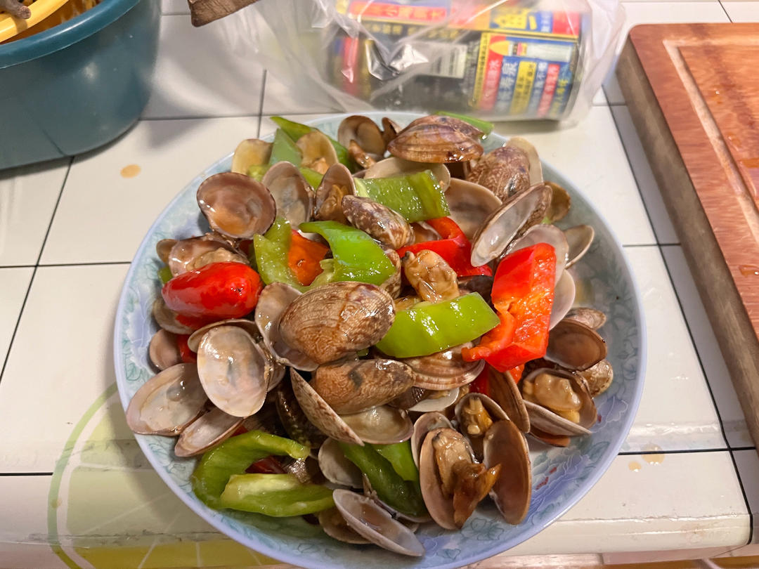 5分钟快手菜❗️秒杀路边摊爆炒花甲～好吃到爆