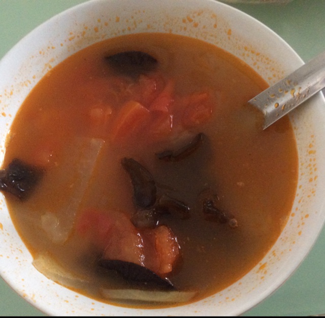 西红柿木耳冬瓜汤