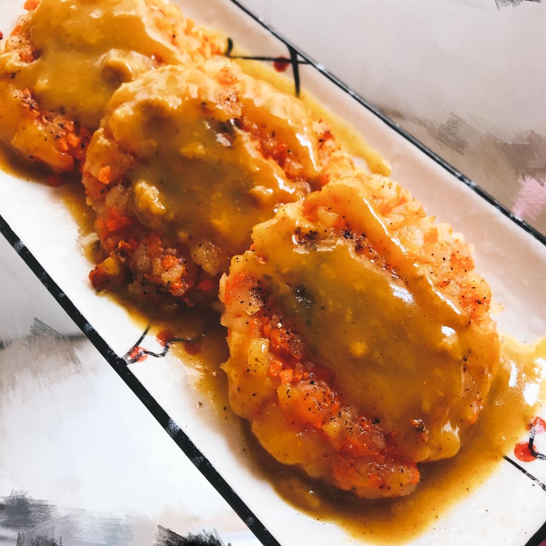 土豆胡萝卜丝煎饼