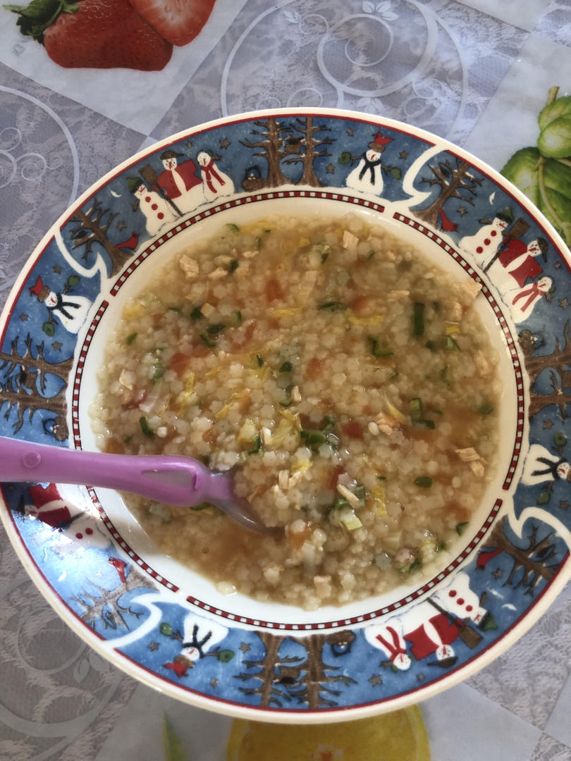 杂蔬鸡肉星星面  宝宝辅食营养食谱菜谱