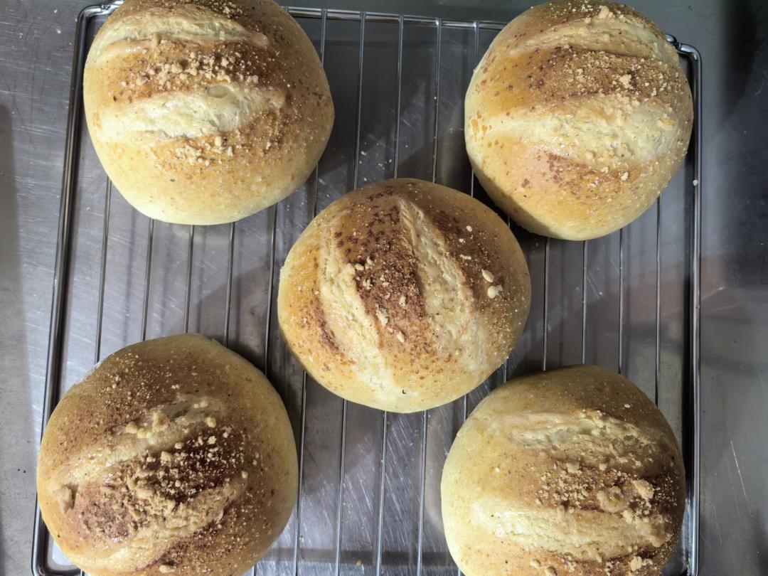 双重芝士培根玉米星星面包|简单快手|高颜值|咸香口味