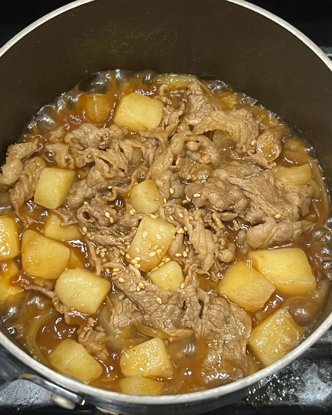 好吃到舔碗底的土豆肥牛拌饭