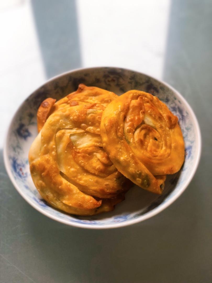 饺子皮版葱油饼