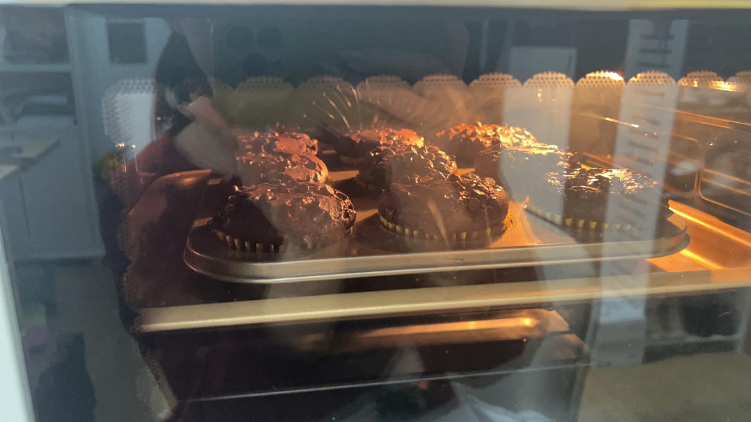在家做巧克力蘑菇头麦芬蛋糕🍫