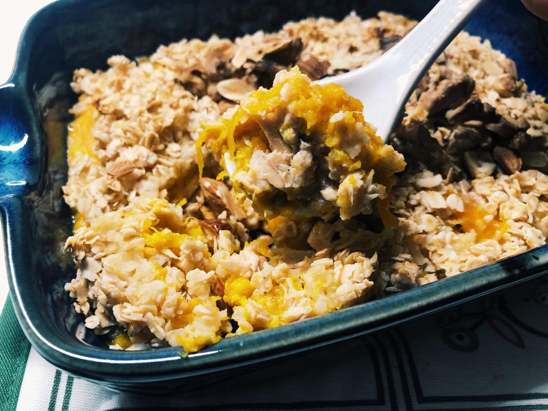 烤南瓜金枪鱼燕麦酥【健康一锅端】