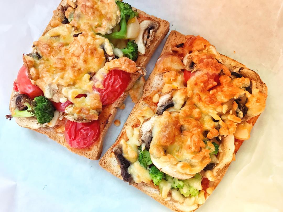 空气炸锅版吐司披萨