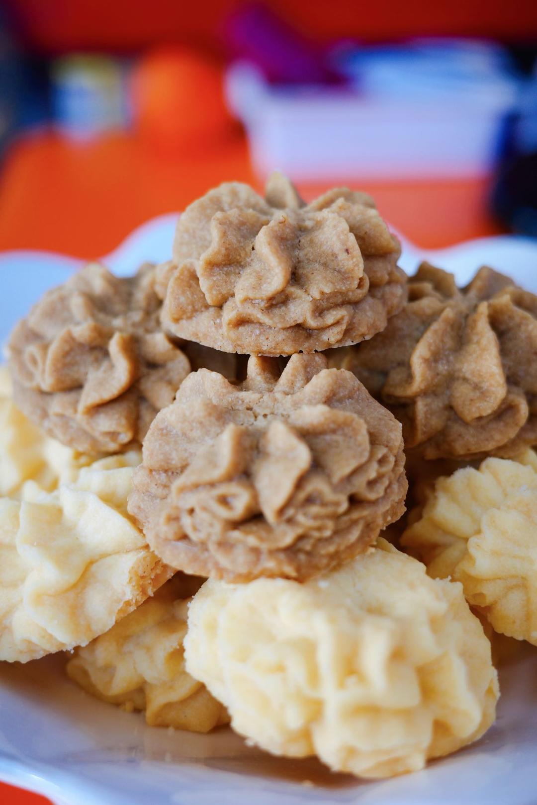 (珍妮曲奇+网红曲奇)咖啡小花配方/烘焙视频饼干篇2