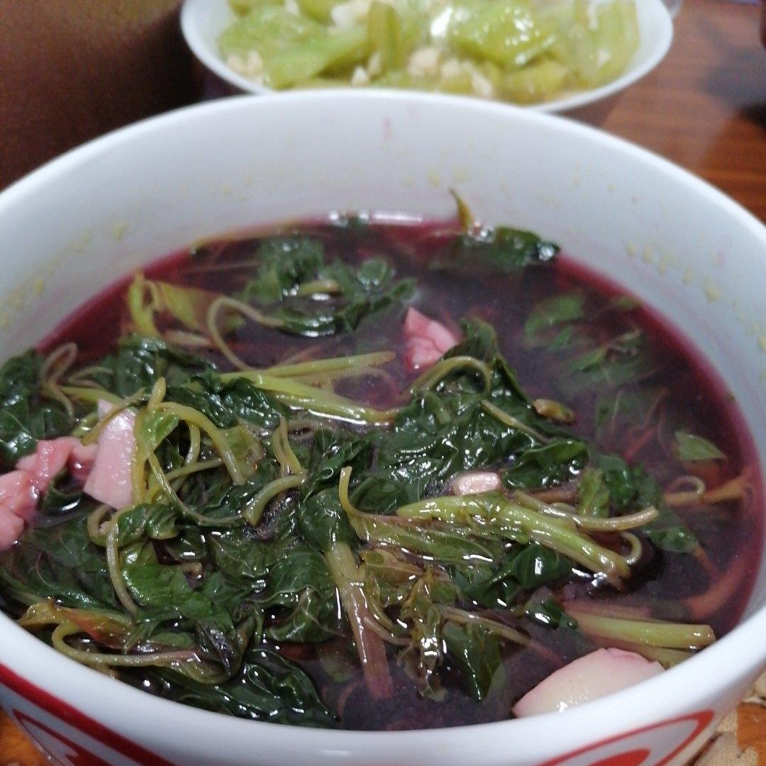 清炒红苋菜（简单菜也有窍门，一看就明白）