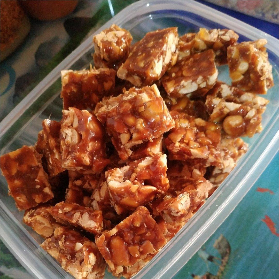 无水无油香脆花生糖