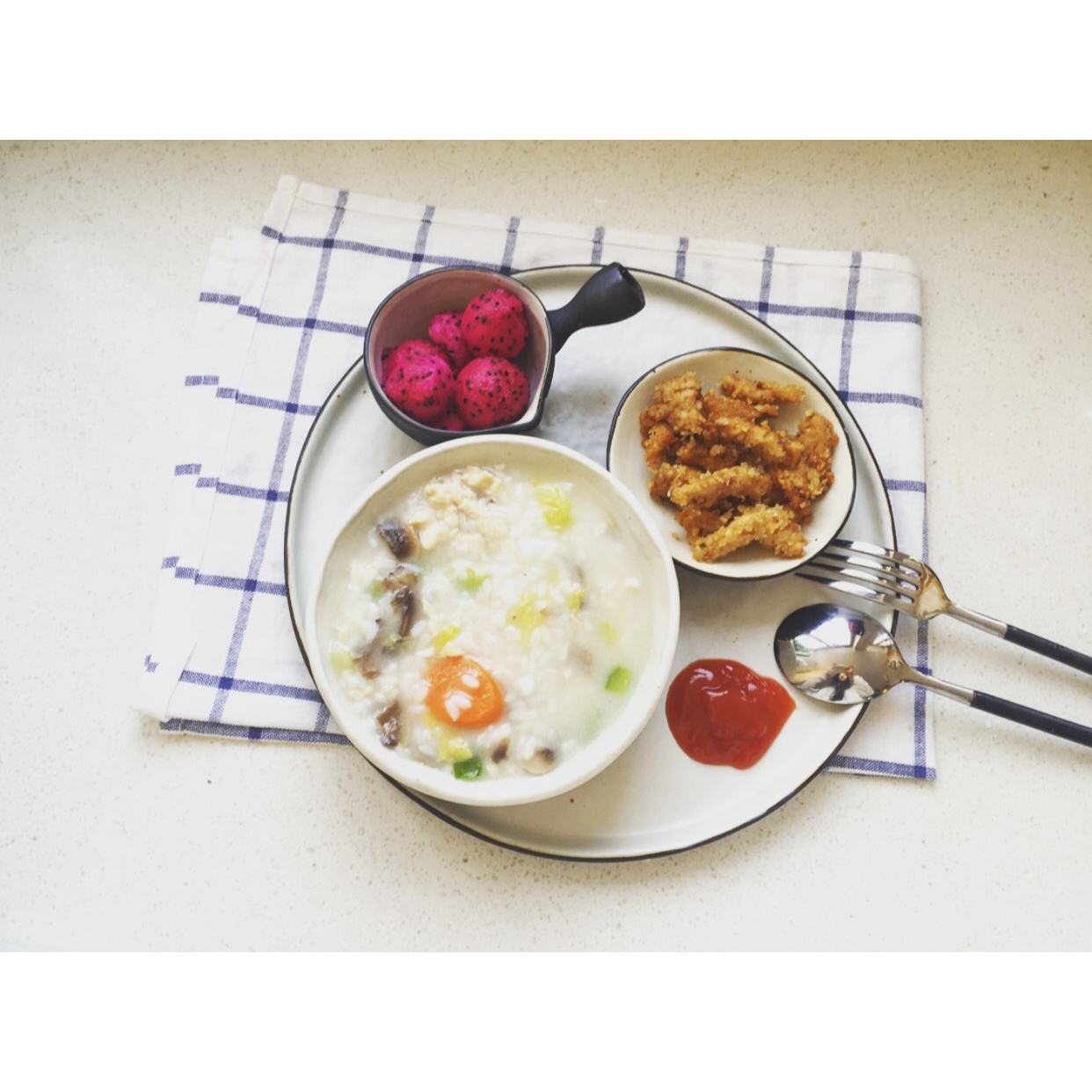 香菇鸡肉粥