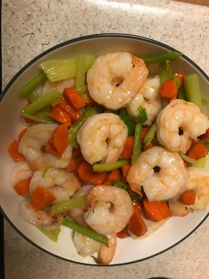 ㊙️巨好吃的西芹炒虾仁，减肥减脂必学菜谱，狂瘦脂必学菜谱，狂瘦！