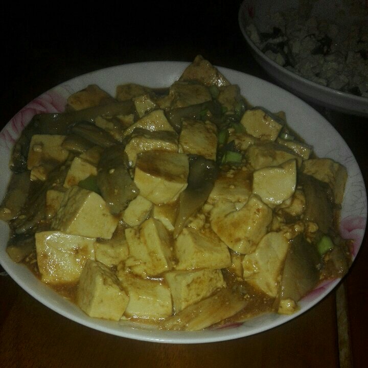 平菇烧豆腐
