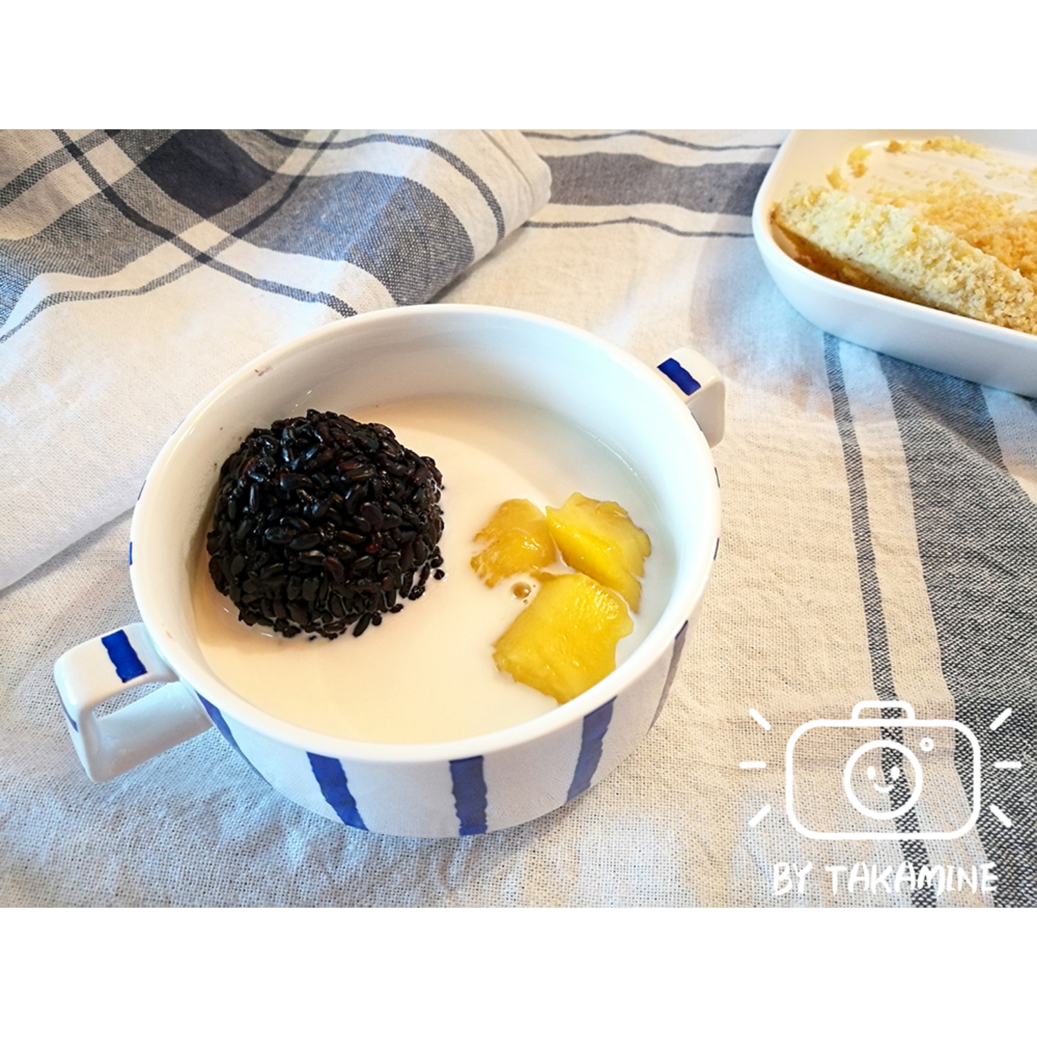 【下午茶时间】芒果椰汁黑米捞的做法