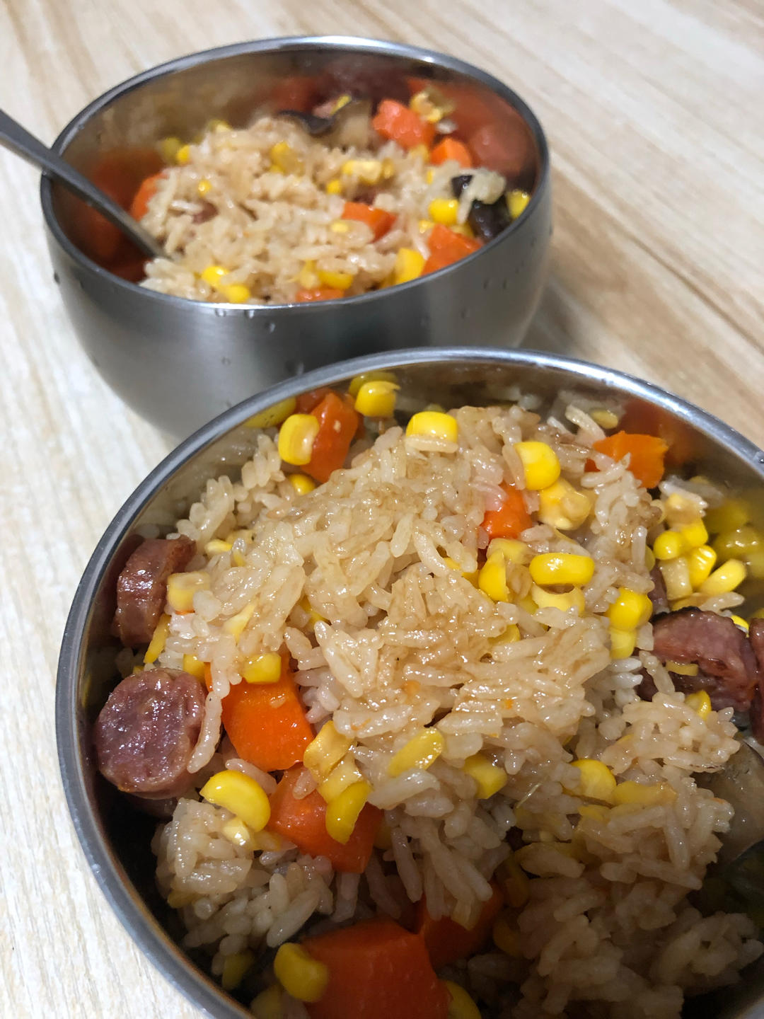 懒人必备～电饭煲腊肠焖饭