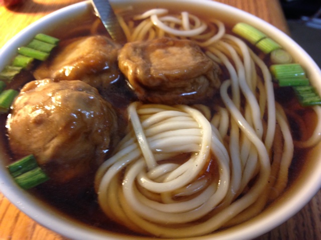 小葱麻油酱油面