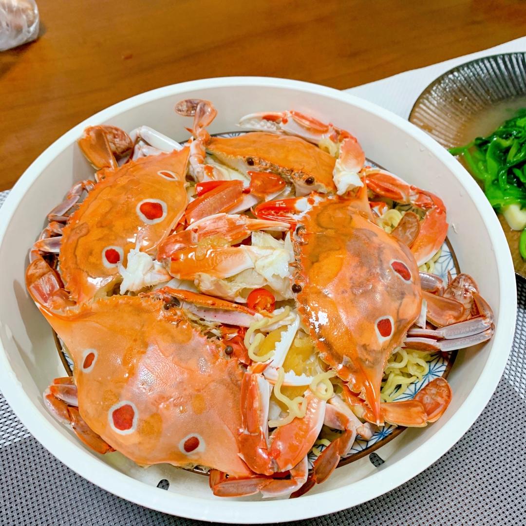 葱姜炒梭子蟹（very easy）
