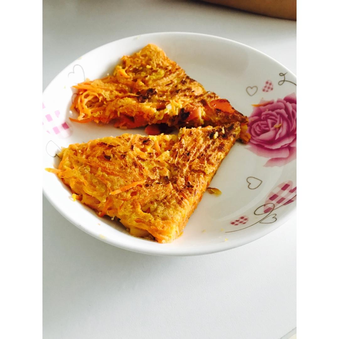 胡萝卜鸡蛋饼