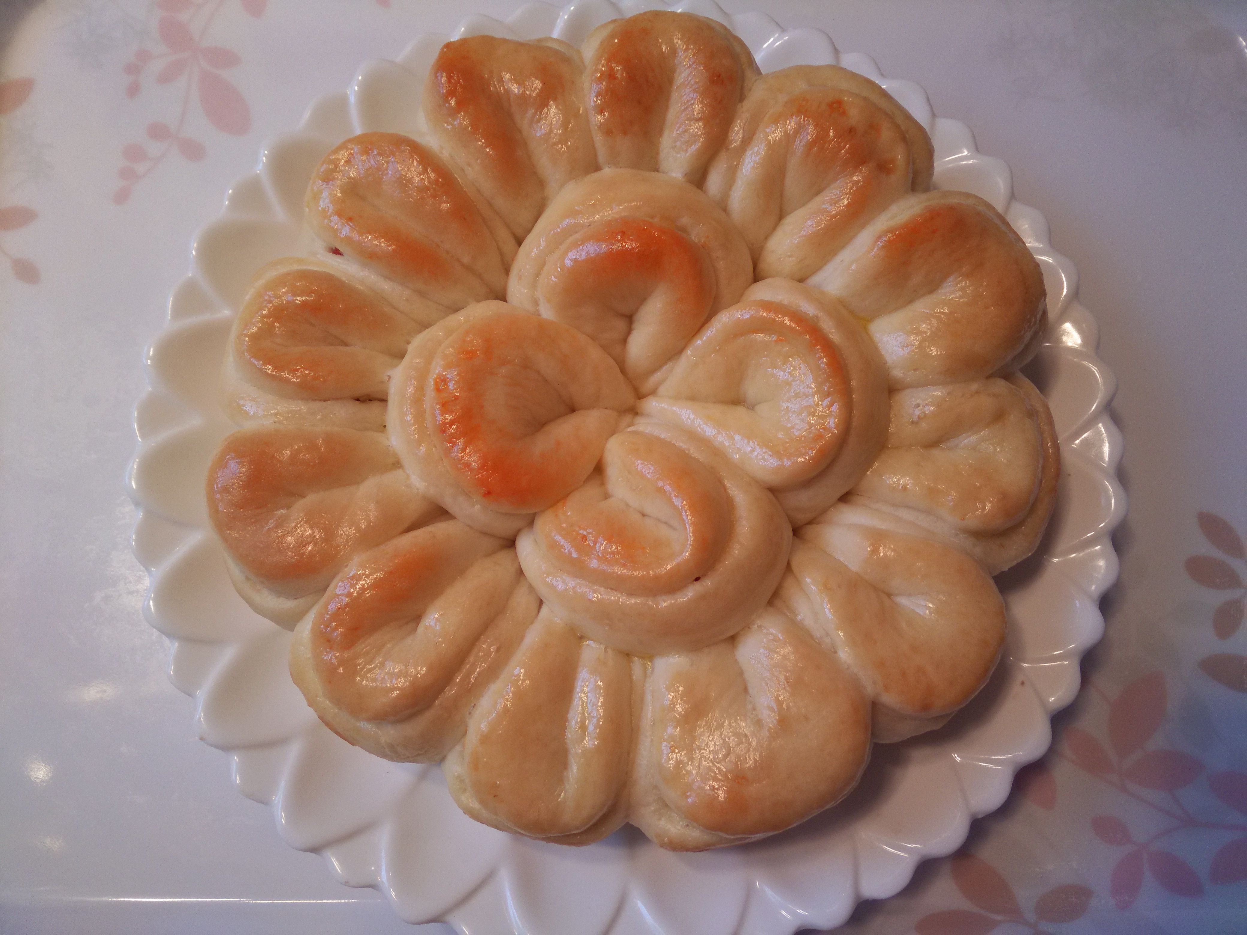 培根芝士花朵面包