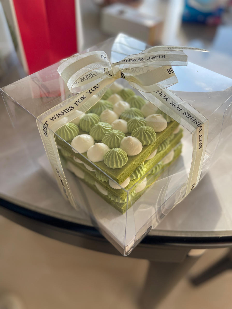 抹茶奶油蛋糕—做法简单颜值超高