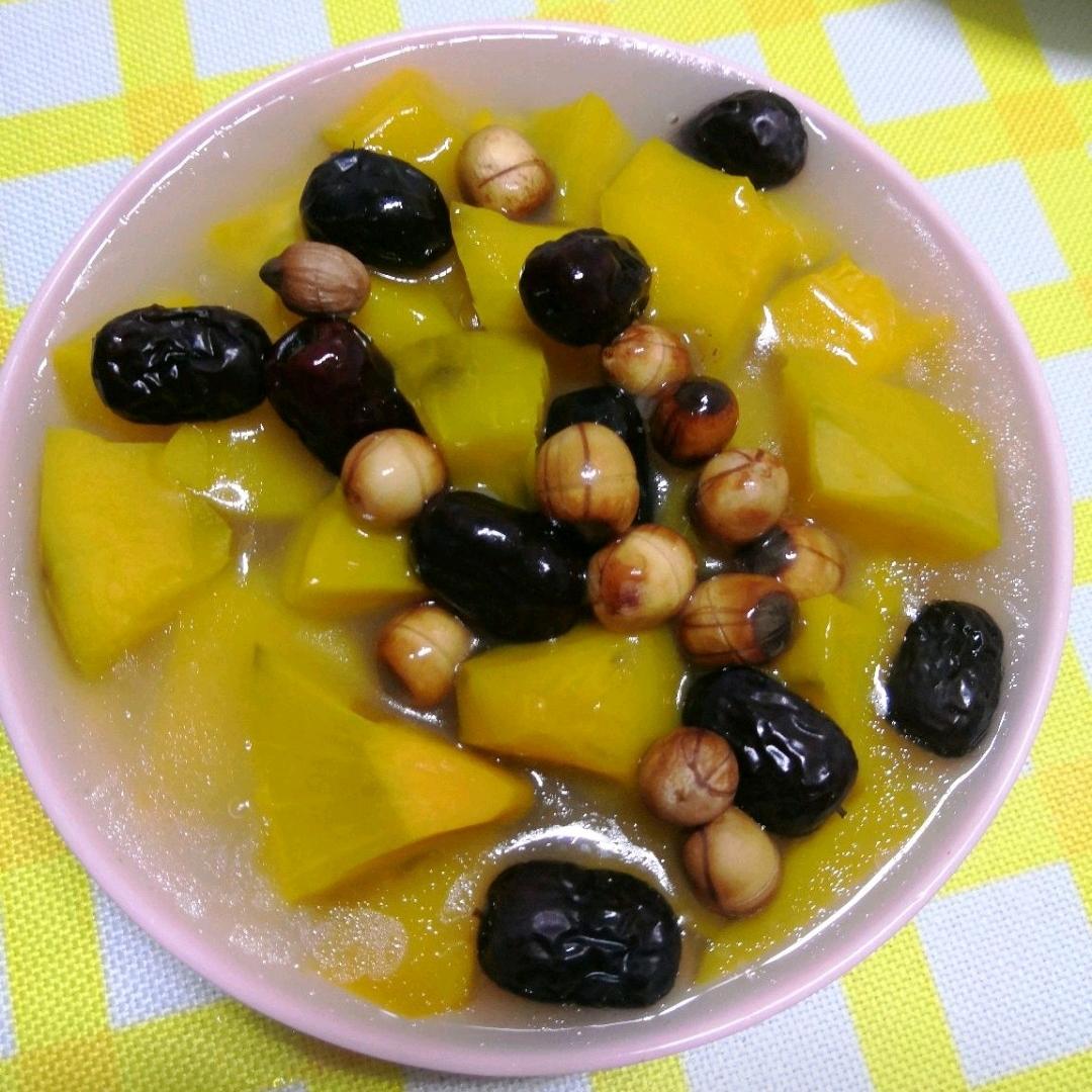 大枣莲子蒸南瓜的做法